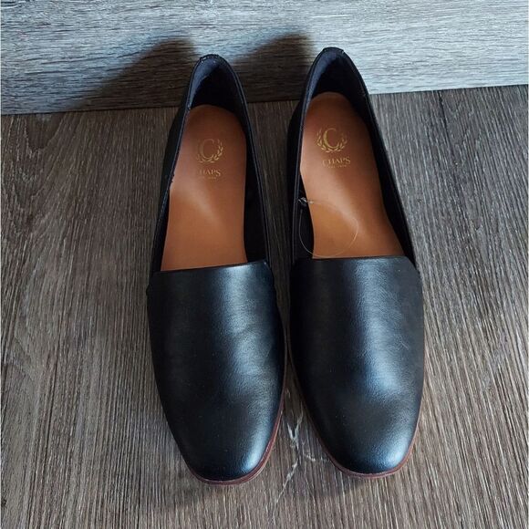 EUC Chaps Black Slip-on Loafer Shoe 7.5 - Picture 3 of 9